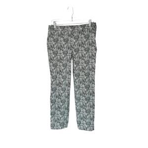 Talbots Green White Career Office Business Chatham Ankle Dress Pants Size 6‎